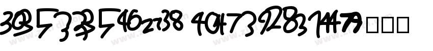 digital number字体转换